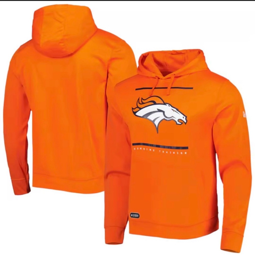 Denver Broncos New Era Orange Hoodie